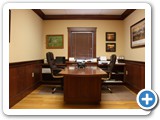 Stained Red Oak Partners Desk0001